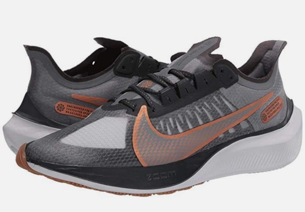 Nike Men\'s Zoom Gravity Running Shoes Smoke/Copper Size 10.5 NWT Modern Fitness Nike Zoom Gravity Smoke Grey Metallic Copper for Sale  main image 2