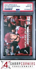 2020 UPPER DECK UD CANVAS #C103 VICTOR SODERSTROM RC YOUNG GUNS PSA 10