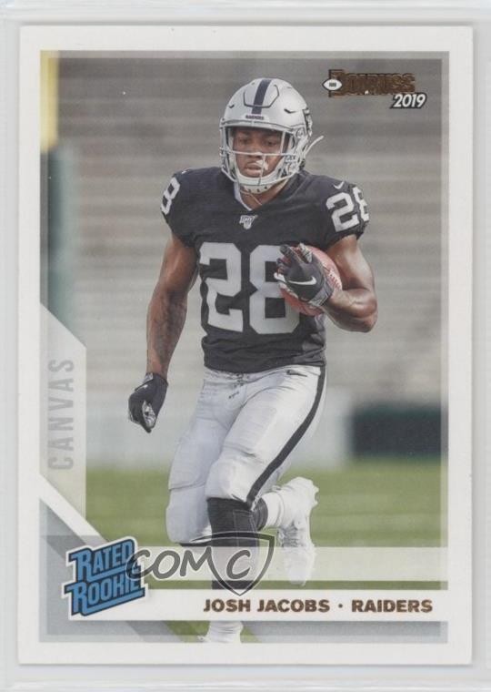 2019 Panini Donruss Rated Rookie Canvas Josh Jacobs #308 Rookie RC 0h6w