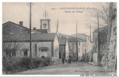 AUTO-AGXP16-0799-66 - SAINT-FELIU-D'AVAIL - Dorfeingang