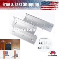 Z L-Bracket For 180KG 350lbs Electric Magnetic Lock Clamp Inward Door Force UK