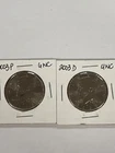 UNC 2003 P and D Kennedy Half Dollars
