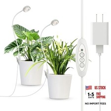 Clip-On Grow Lights for Indoor Plants, 2-in-1 LED Grow Lamp,4000K Sunlike Full