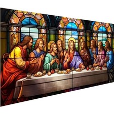 5D DIY Last Supper Diamond Painting Kits for Adults, Large Size Full Drill Diam.
