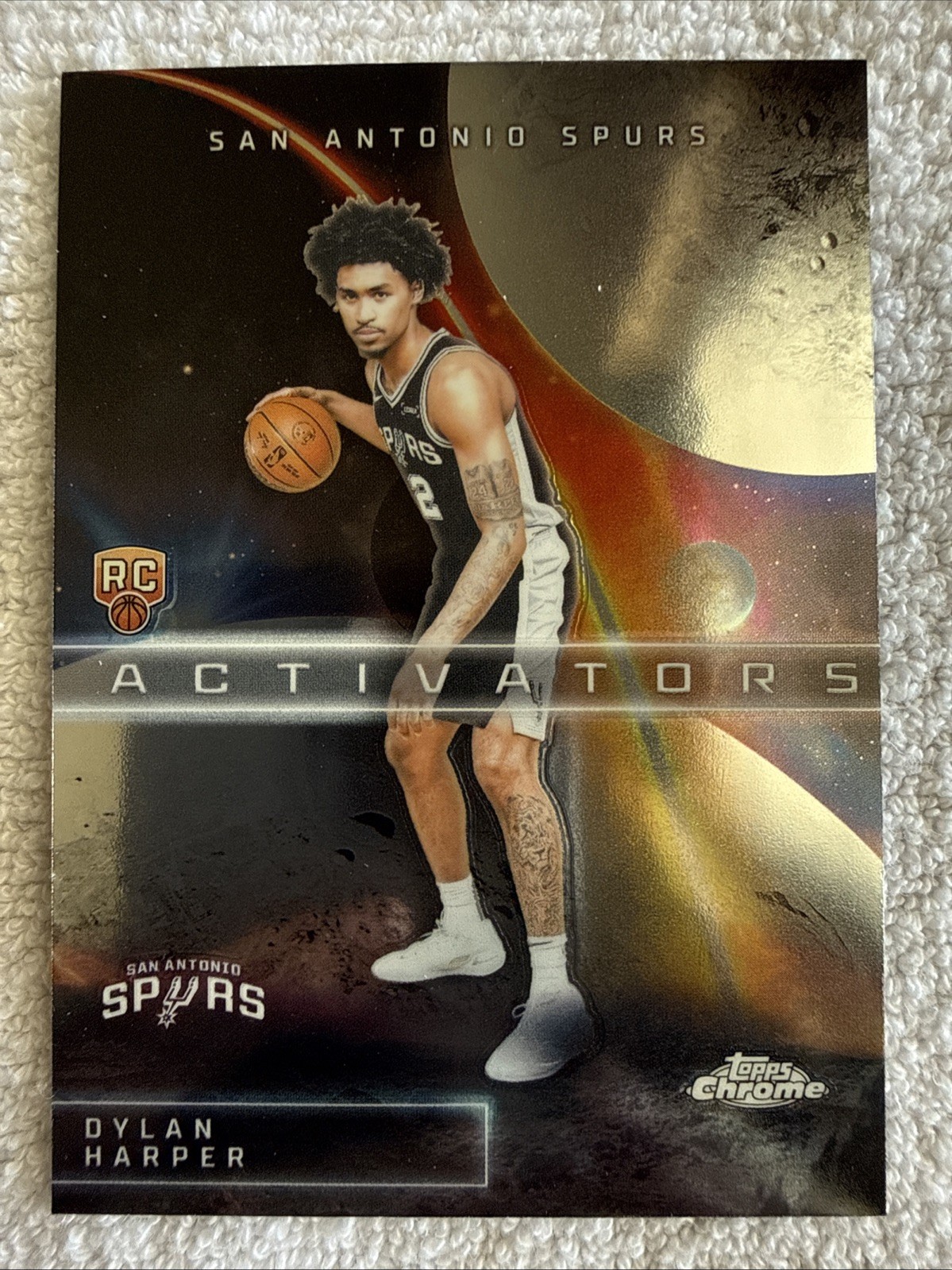 2025-26 Topps Chrome Dylan Harper Activators (RC) San Antonio Spurs Rookie