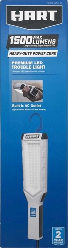 Hart 2x - 1500 Lumen LED Mechanic Light Plug-In, Magnet, Hook, Built-In Outlet🆕 - Picture 14 of 17