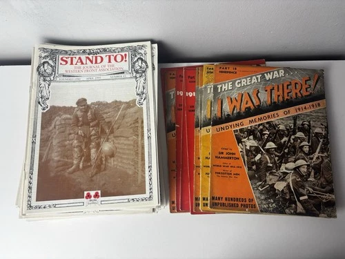 Vintage WWI Military History Magazine Bundle: Stand To! & I Was There! WW1 Lot