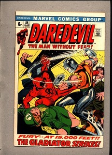 DAREDEVIL #85_MARCH 1972_VF _BLACK WIDOW_"THE GLADIATOR STRIKES"_BRONZE AGE_UK!