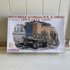 Dragon 1/35 M274 Mule W/106mm R.R.&Crew Hue C...