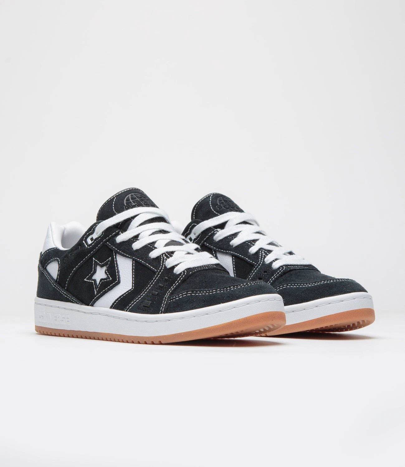 CONVERSE AS-1 PRO TRAINERS SUEDE SKATE SHOES UK 9 BLACK / WHITE A04144C Unisex