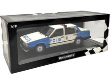 MINICHAMPS 1/18 Volvo 740 GL 1986 Swedish Police