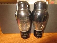 (2) Matched 100% Test Kenrad Duel Single Plate 2A3       Radio   Audio Tubes