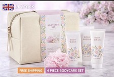 Women’s 4pc Bodycare Gift Set with Toiletry Bag – Floral Design