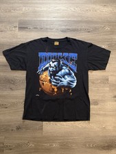 Vintage Duke Blue Devils Nutmeg Break Through T-Shirt sz XL Made In USA RARE 90s