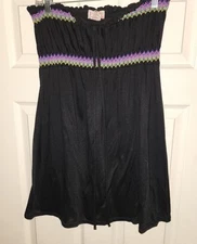 OP black halter style shirt blouse women size XL #29