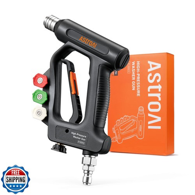 #ad AstroAI Short Pressure Washer Gun with Swivel High Pressure Was $66.99