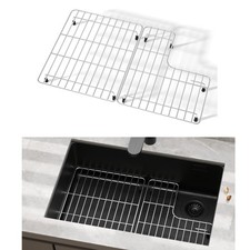 Sink Protectors for Kitchen Sink, Sink Grate Grid for Bottom of Sink, Metal S...
