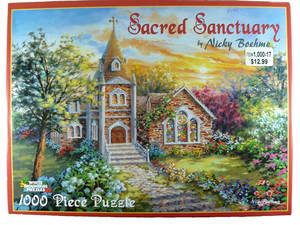 Sacred Sanctuary Puzzle White Mountain 1000 Piece Puzzle Rare HTF 2006 Complete