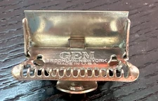 Vintage GEM Single Edge Safety Razor/Art Deco Ornate Handle