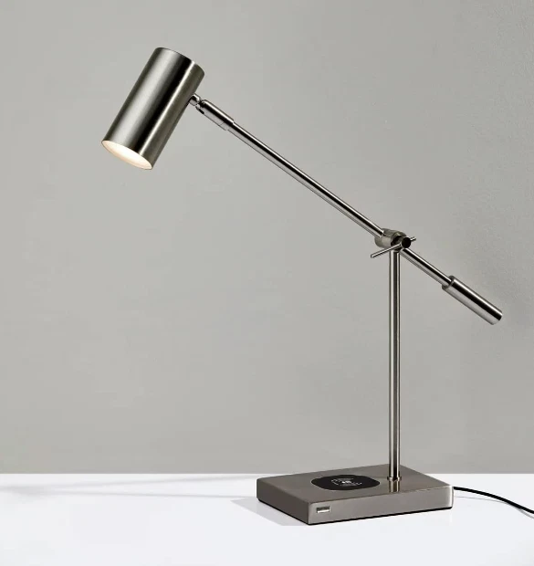 Lámpara de Escritorio LED Carga Adesso Collette con USB - Negra (421701) Foto 2 de 2