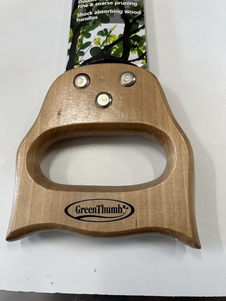 Sierra de podar recta de 2 lados Green Thumb GT4327 valor real 227568 mango de madera dura Foto 2 de 4