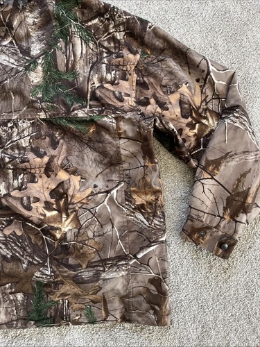 RealTree MENS L Realtree Xtra Camo Full Zip Lined Hooded Jacket Scent Control - Picture 17 of 23