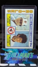 Topps 1984 Orioles Batting Leaders Checklist Cal Ripken Jr & Boddicker Clean