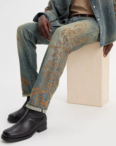 Denim Tears x Levi’s Western Stitch Cotton Hemp Jeans 501 Size 34x34 - Picture 3 of 9