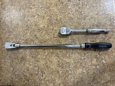 Snap-on 2 pc 3/8" Drive Ratchet Set - Hard Grip FHLLFD80 & Chrome F80