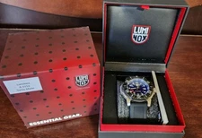 Luminox Series 6100 Blue Dial 48mm Stainless Steel Men's Watch W/Carbonox Bezel