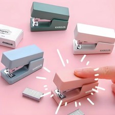 KHINSUN Mini Stapler Set 24/6 Colorful Office School Stapler w Staples