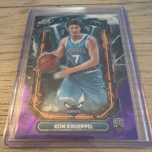 Kon Knueppel 2025-26 Topps Chrome Cosmic Extraterrestrial RC Purple Nebula /150￼