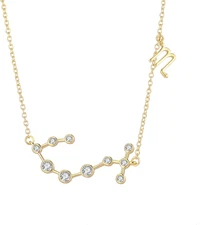 18K Gold Plated Astrology Zodiac Constellation Horoscope Necklace