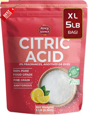 Citric Acid Powder 5lb Food Grade Non-GMO Fine Granular for Cleaning Bath - US