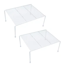 Set of 2 Mesh Kitchen Shelves Cabinet Storage Shelf Rack (13.1 x 10.2 Inch) ，...
