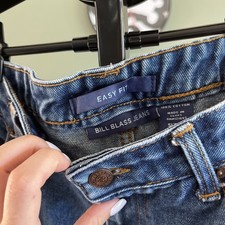 Vintage Bill Blass Mom Denim Jeans Sz 6 Easy Fit 80-90s Tapered Leg 27 inseam