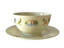 Mulino Bianco TAZZA e PIATTO Richard GINORI Tiro Alla Fune 1987 Vintage Anni 80