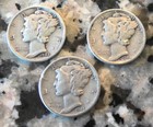 Mercury Dimes, 1942S, 1944D, 1945 3 coins total — photo 1