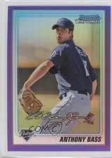 2010 Bowman Chrome Prospects Purple Refractor 305/899 Anthony Bass #BCP212 0c2