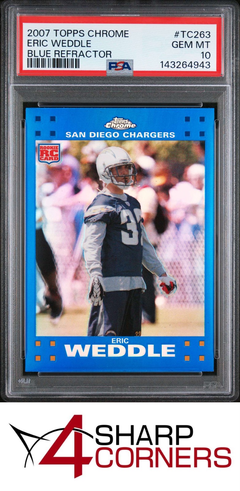 Eric Weddle Topps Chrome #TC263 Blue Refractor