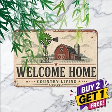 Windmill Signage Farmhouse Metal Sign Vintage Country Barn Wall Decor