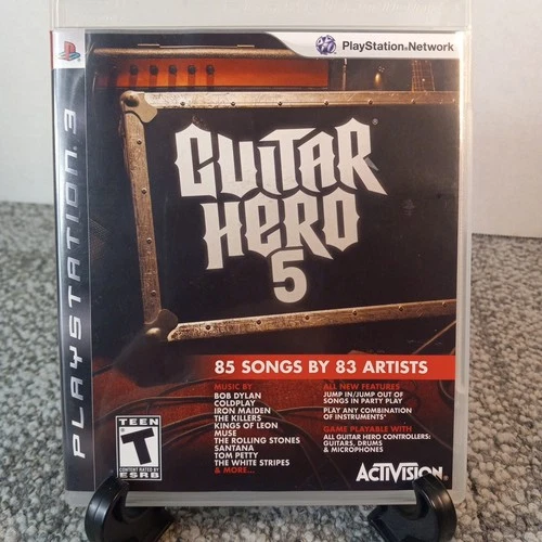 Guitar Hero 5 PS3 Sony PlayStation 3 Complete Manual CIB Activision Rock Music