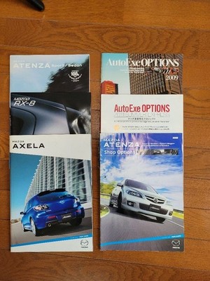 Mazda AutoExe 6-Book Catalog Set for CX-5, Axela, RX-8, Atenza