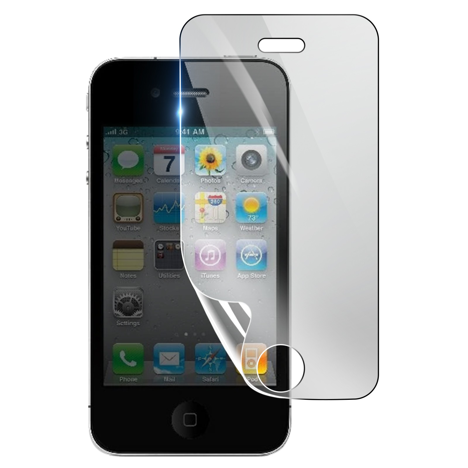 Protection écran hydrogel 3mk iPhone 4 transparente pour sécuriser vos trajets quotidiens