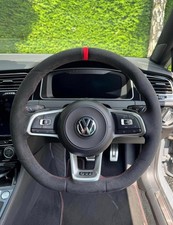 Steering Wheel for VW Golf MK7 MK7.5 GTI R GTD Polo R 2013-20 RED STITCH OEM+