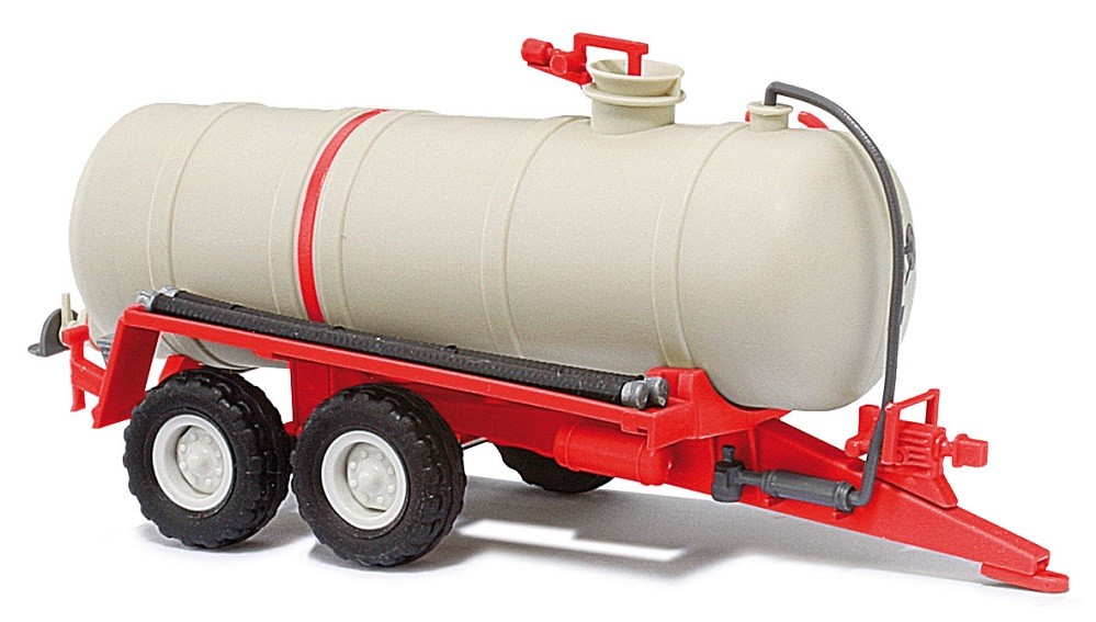 Busch 42868 - 1/87 / H0 Liquid Manure Tank Trailer HTS 100.27, Red - New