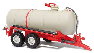 Busch 42868 - 1/87 / H0 Flüssigmist-Tankanhänger HTS 100.27, Rot - Neu