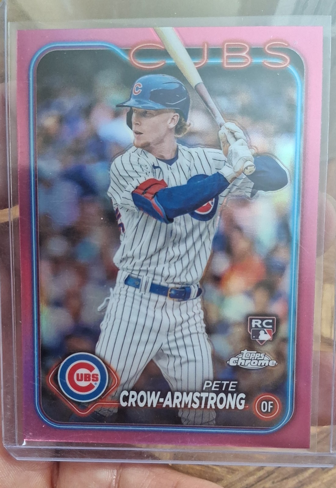 2024 Topps Chrome - Pete Crow-Armstrong #16 Pink Refractor (RC)