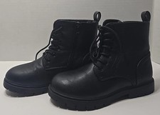 Dream Pair Children Boots Size 2 Black Lace Up. S