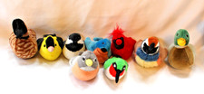 Lot of 9 K M Wild Republic Plush Audubon Birds - All Working Sound